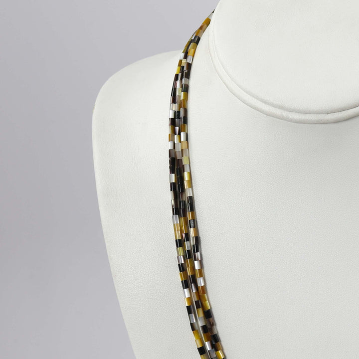 Mother of Pearl Bead Necklace by Nick and Me-Wee Rosetta - Garland's