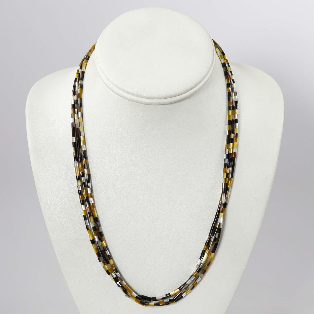 Mother of Pearl Bead Necklace by Nick and Me-Wee Rosetta - Garland's