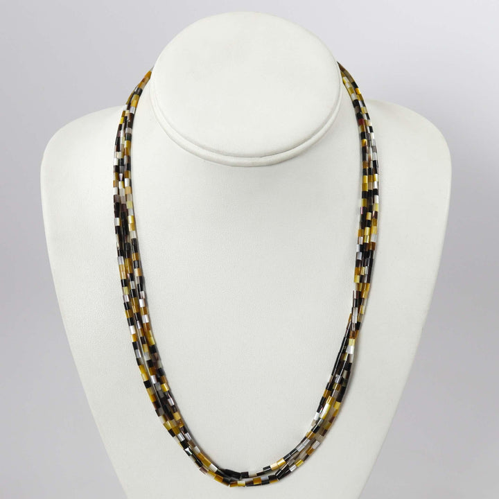 Mother of Pearl Bead Necklace by Nick and Me-Wee Rosetta - Garland's