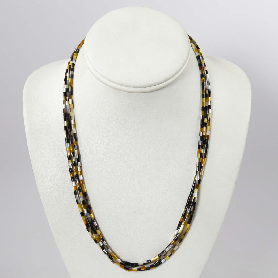 Mother of Pearl Bead Necklace by Nick and Me-Wee Rosetta - Garland's