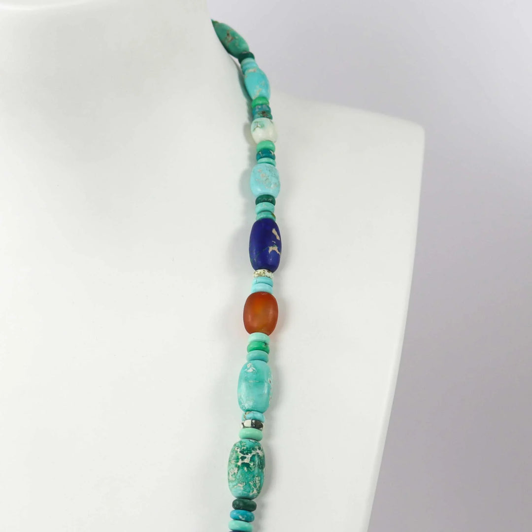 Multi-Stone Bead Necklace by Bob Hall - Garland's