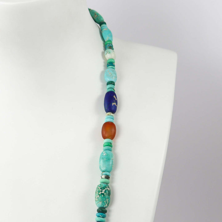 Multi-Stone Bead Necklace by Bob Hall - Garland's