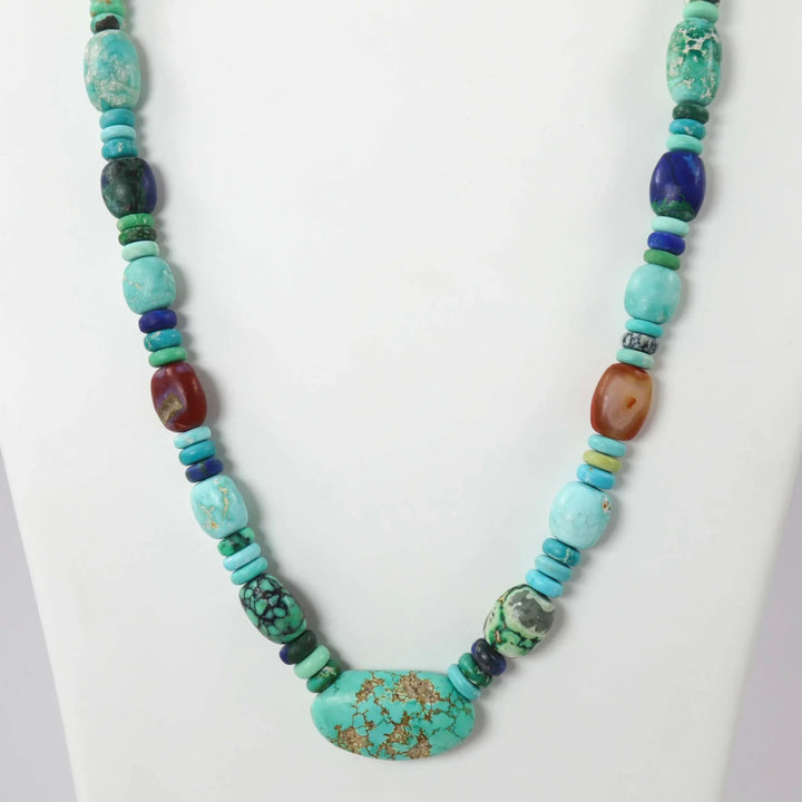 Multi-Stone Bead Necklace by Bob Hall - Garland's