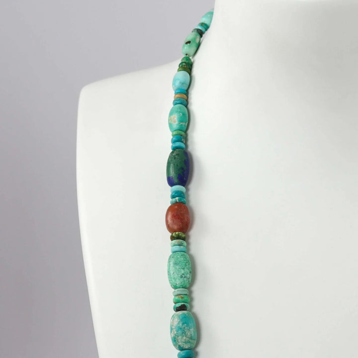 Multi-Stone Bead Necklace by Bob Hall - Garland's