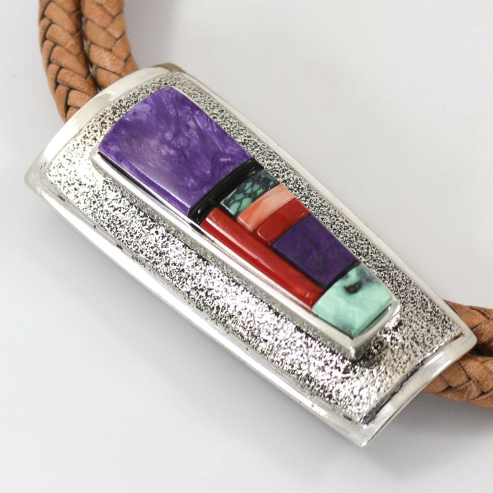 Multi-Stone Bola Tie by Edison Cummings - Garland's