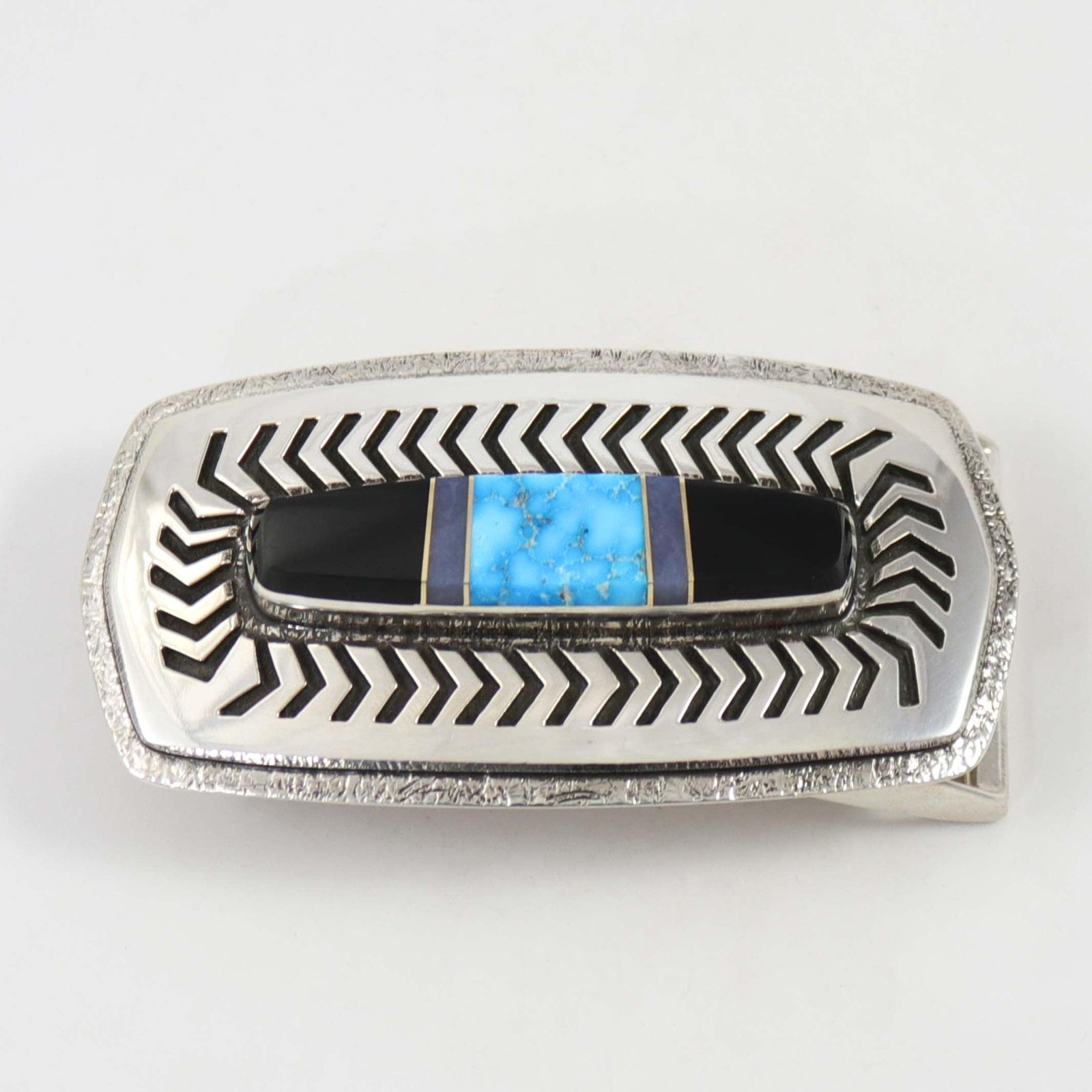 Multi-Stone Buckle by Duane Maktima - Garland's