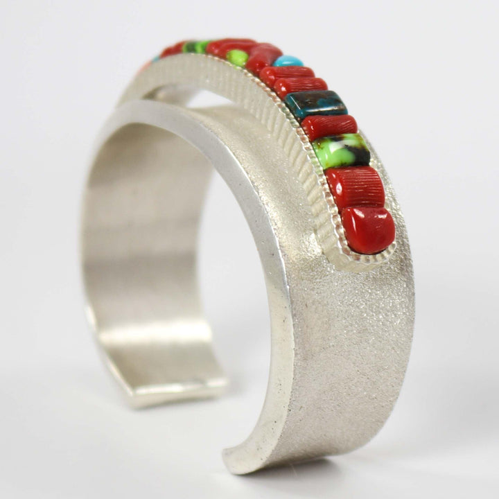 Multi-Stone Inlay Cuff by Alvin Yellowhorse - Garland's