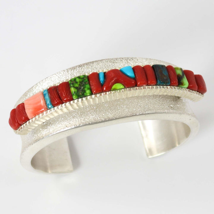 Multi-Stone Inlay Cuff by Alvin Yellowhorse - Garland's
