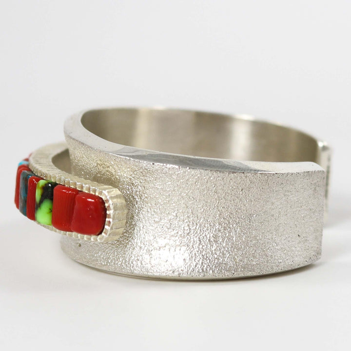 Multi-Stone Inlay Cuff by Alvin Yellowhorse - Garland's