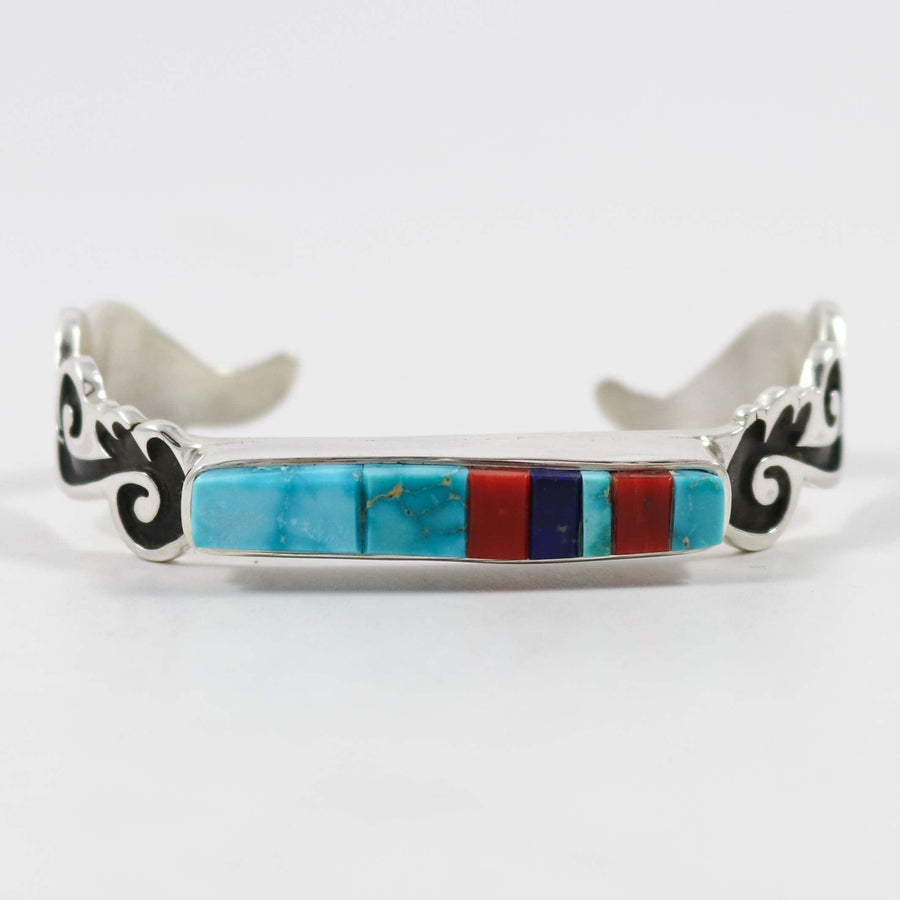 Multi-Stone Inlay Cuff by Beverly Begay - Garland's