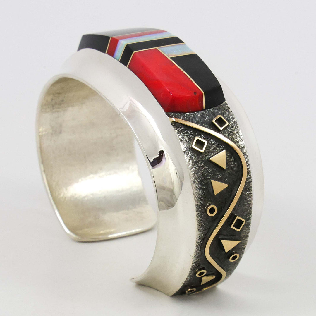 Multi-Stone Inlay Cuff by Duane Maktima - Garland's