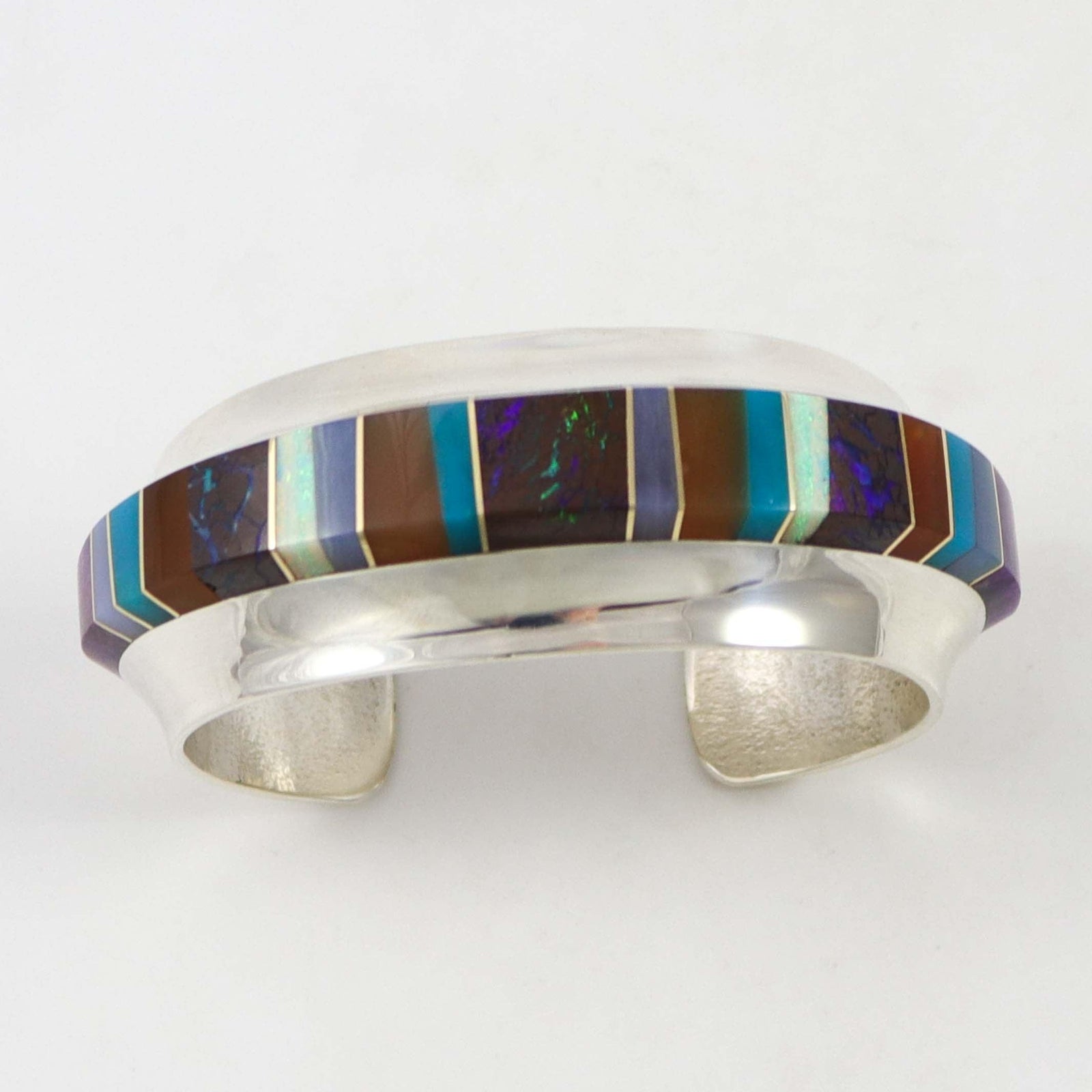Multi-Stone Inlay Cuff by Duane Maktima - Garland's