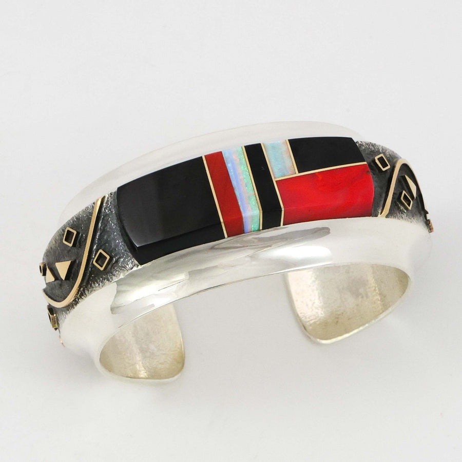 Multi-Stone Inlay Cuff by Duane Maktima - Garland's