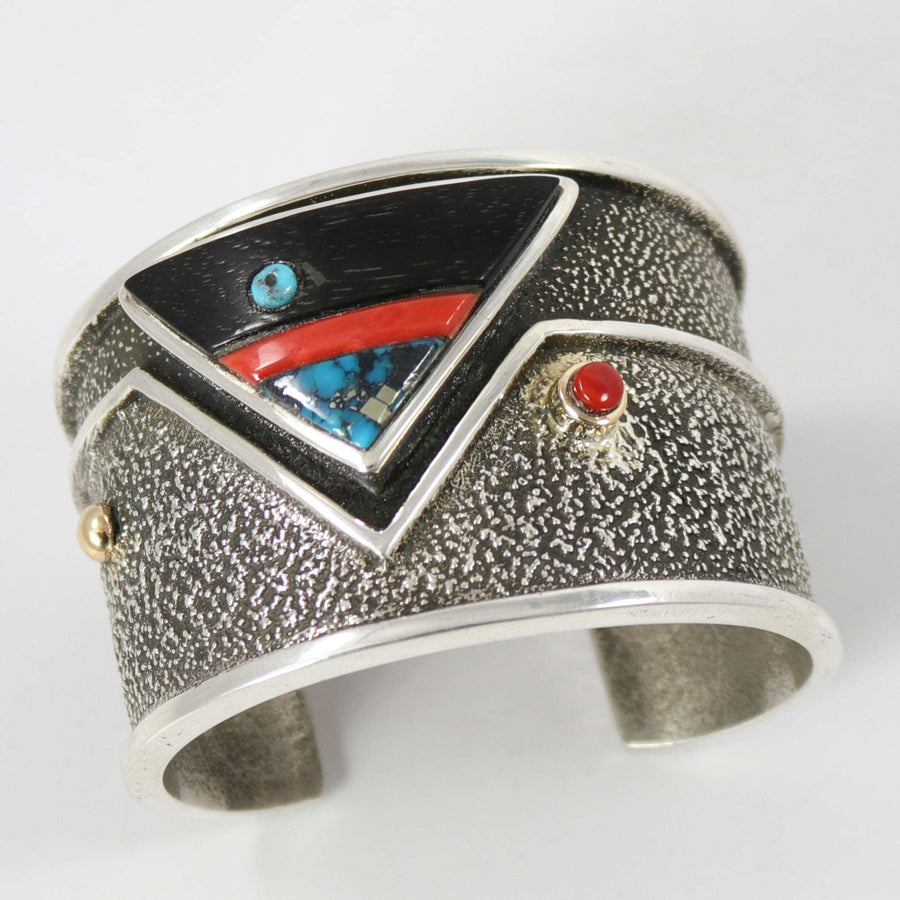 Multi-Stone Inlay Cuff by Edison Cummings - Garland's
