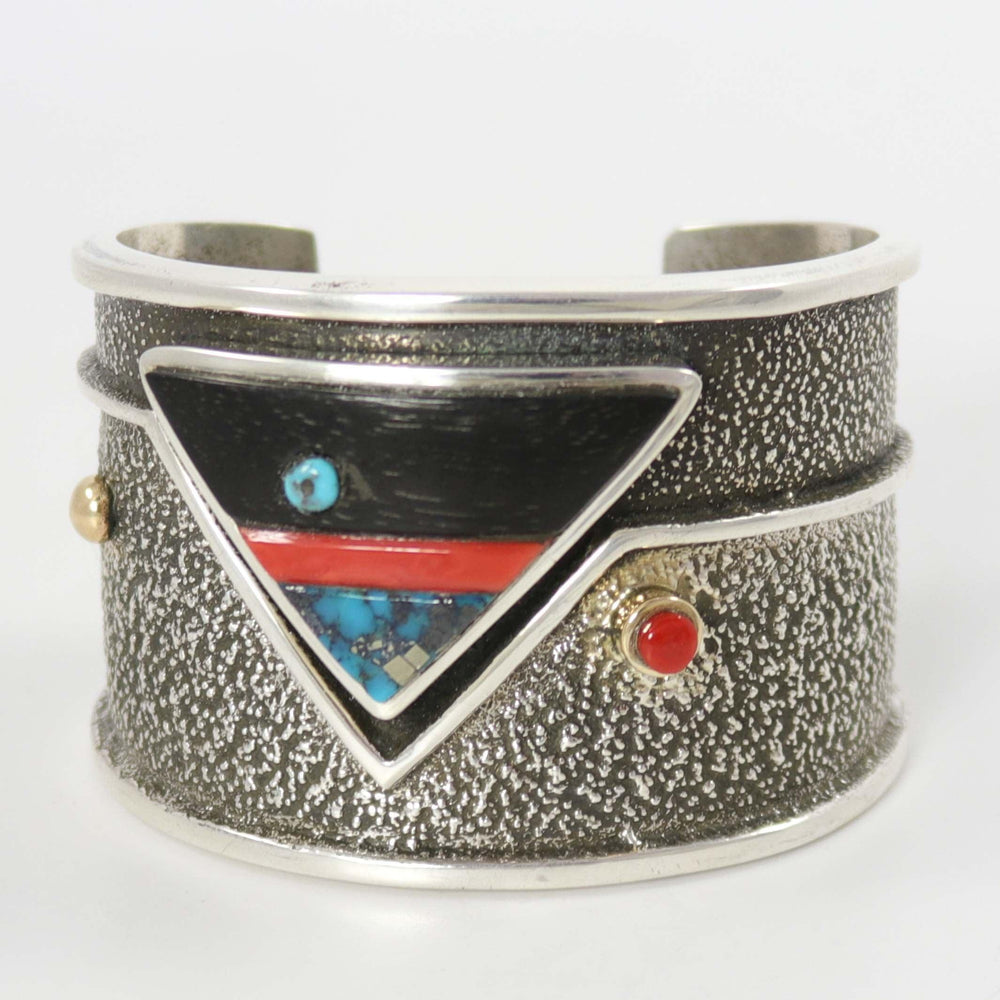 Multi-Stone Inlay Cuff by Edison Cummings - Garland's