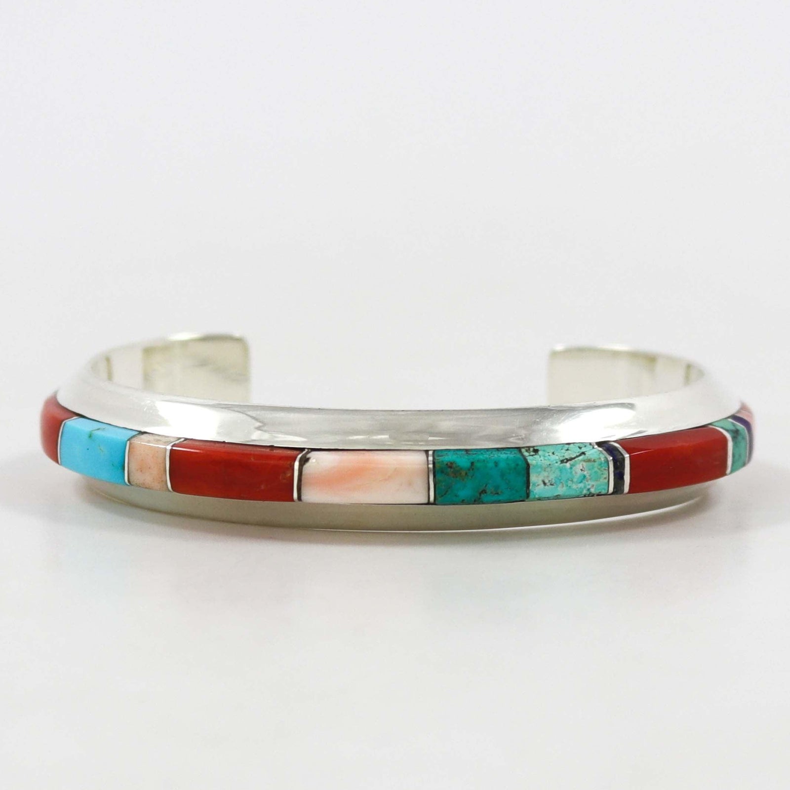 Multi-Stone Inlay Cuff by Wes Willie - Garland's