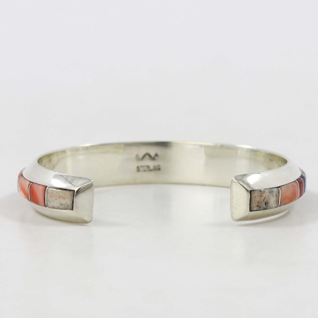 Multi-Stone Inlay Cuff by Wes Willie - Garland's