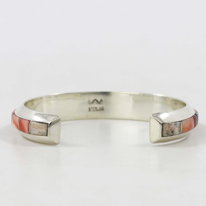 Multi-Stone Inlay Cuff by Wes Willie - Garland's