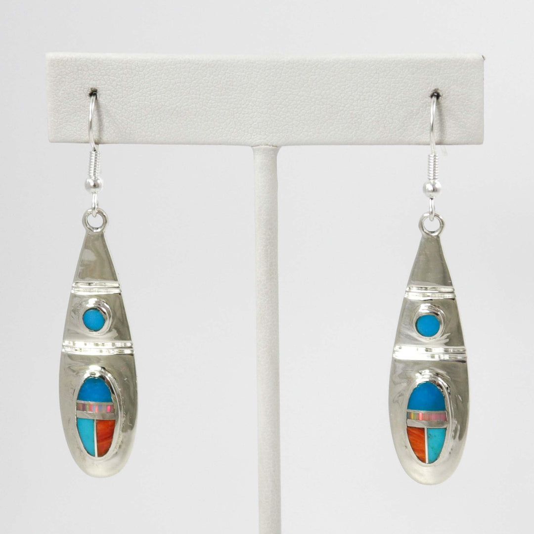Multi-Stone Inlay Earrings by Stanley Manygoats - Garland's