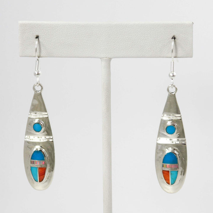 Multi-Stone Inlay Earrings by Stanley Manygoats - Garland's