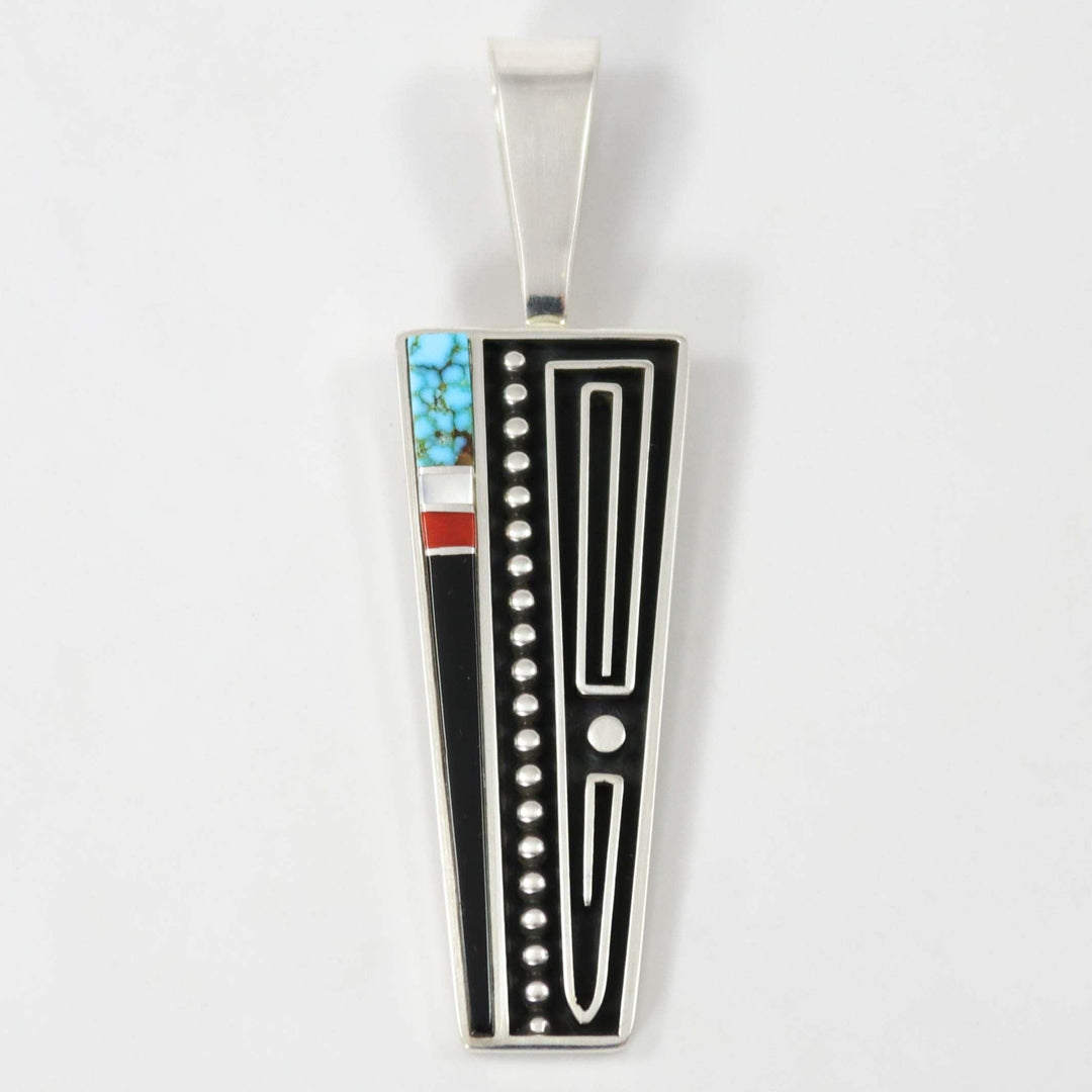 Multi-Stone Inlay Pendant by Albert Nells - Garland's