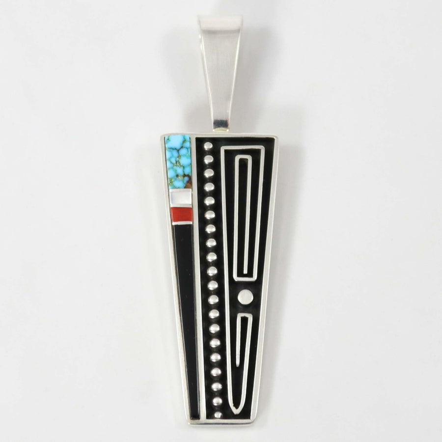 Multi-Stone Inlay Pendant by Albert Nells - Garland's