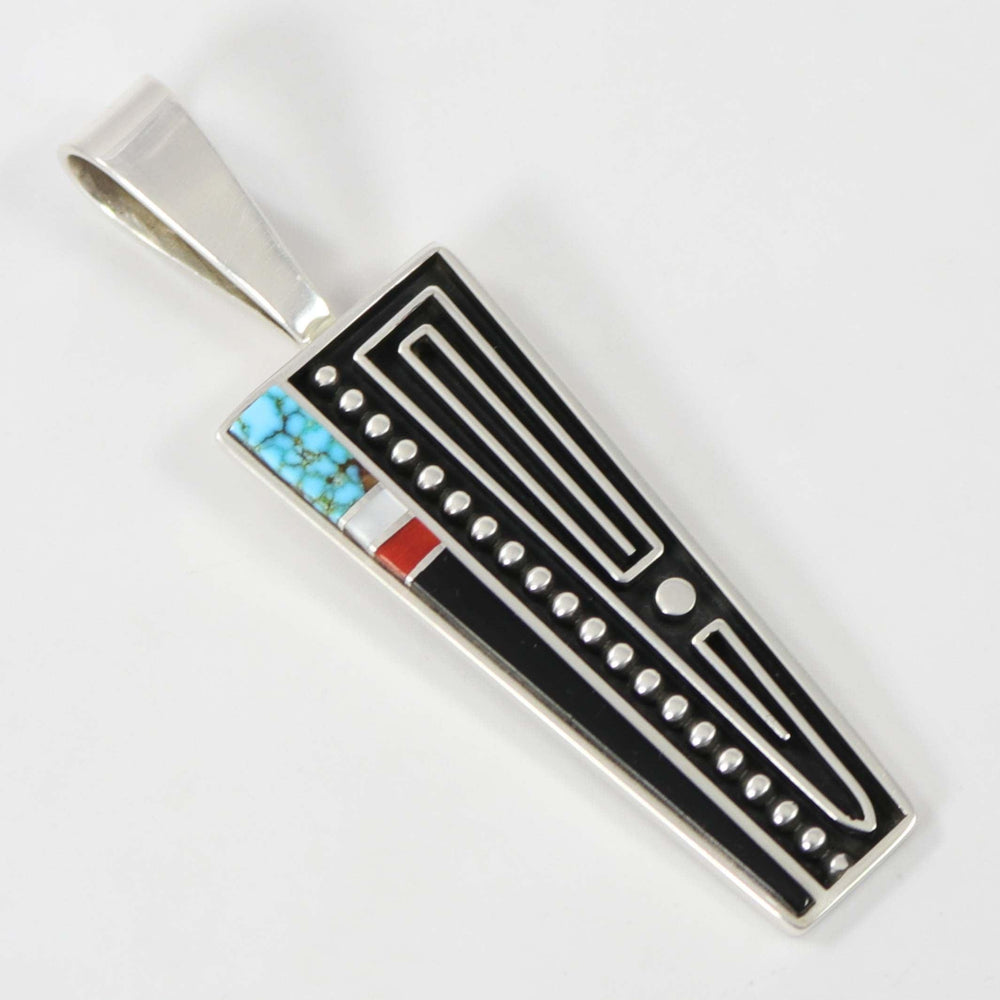 Multi-Stone Inlay Pendant by Albert Nells - Garland's