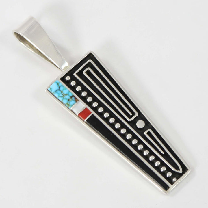Multi-Stone Inlay Pendant by Albert Nells - Garland's