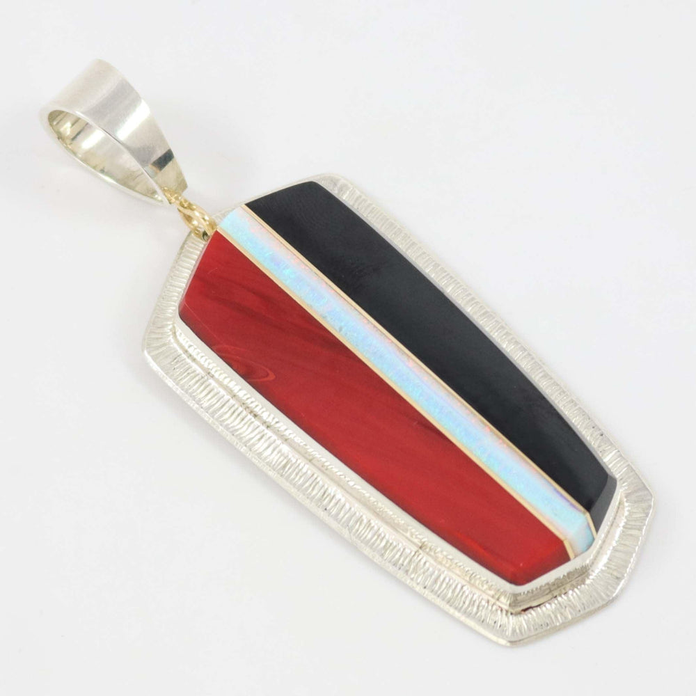 Multi-Stone Inlay Pendant by Duane Maktima - Garland's