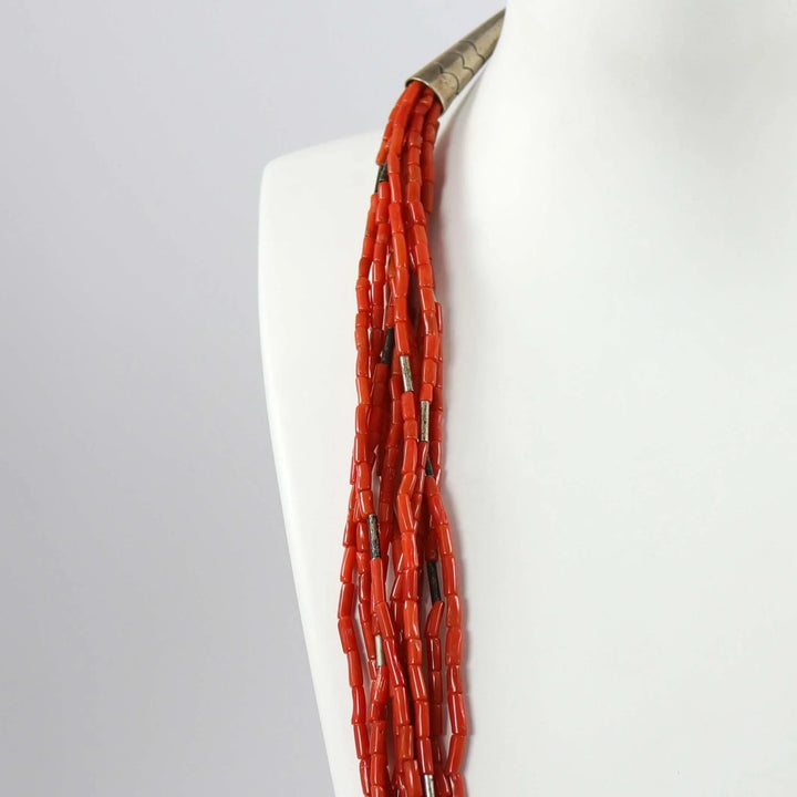 Multi-Strand Coral Necklace by Vintage Collection - Garland's