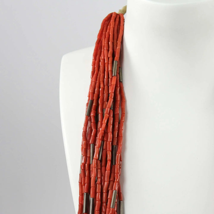 Multi-Strand Coral Necklace by Vintage Collection - Garland's
