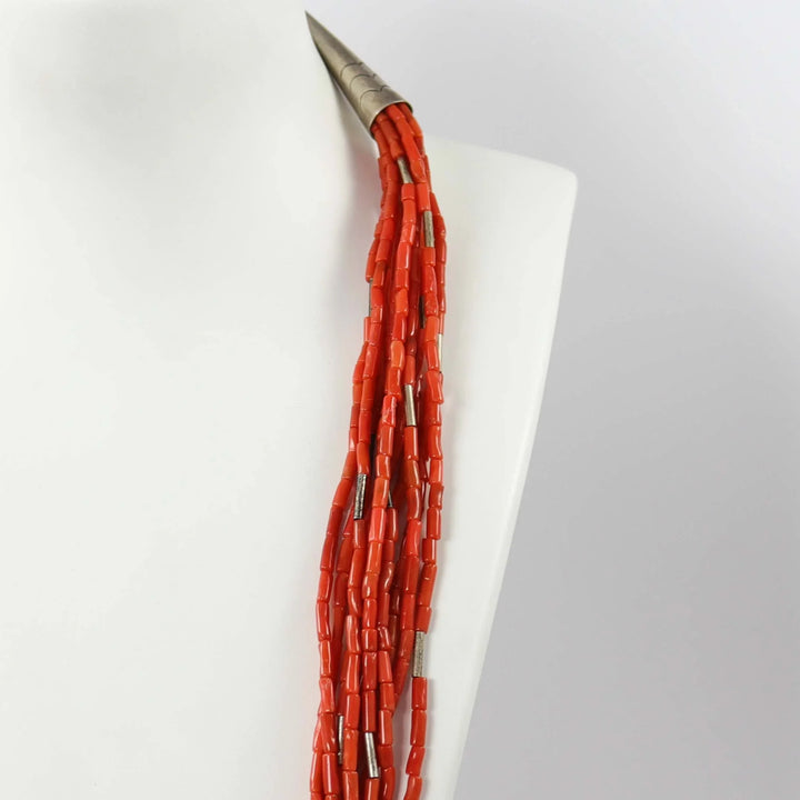 Multi-Strand Coral Necklace by Vintage Collection - Garland's