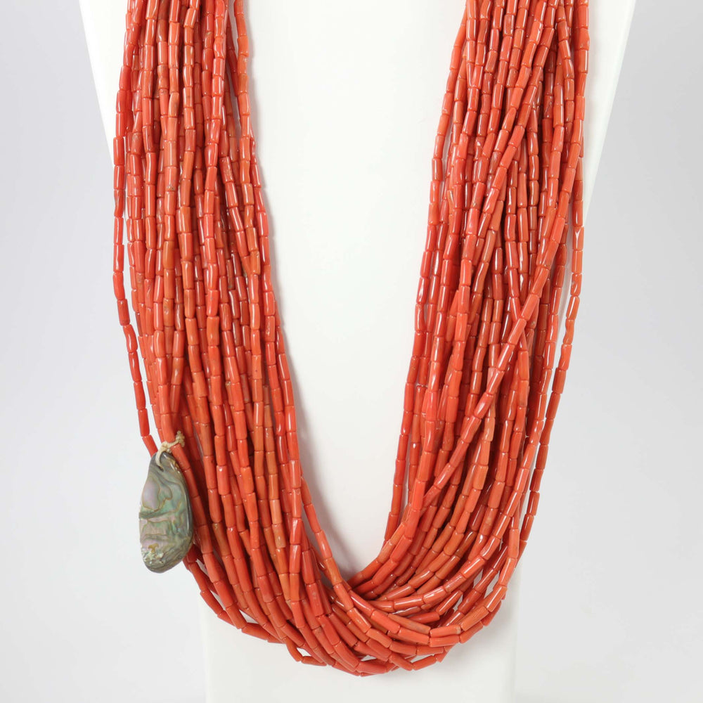 Multi-Strand Coral Necklace by Vintage Collection - Garland's