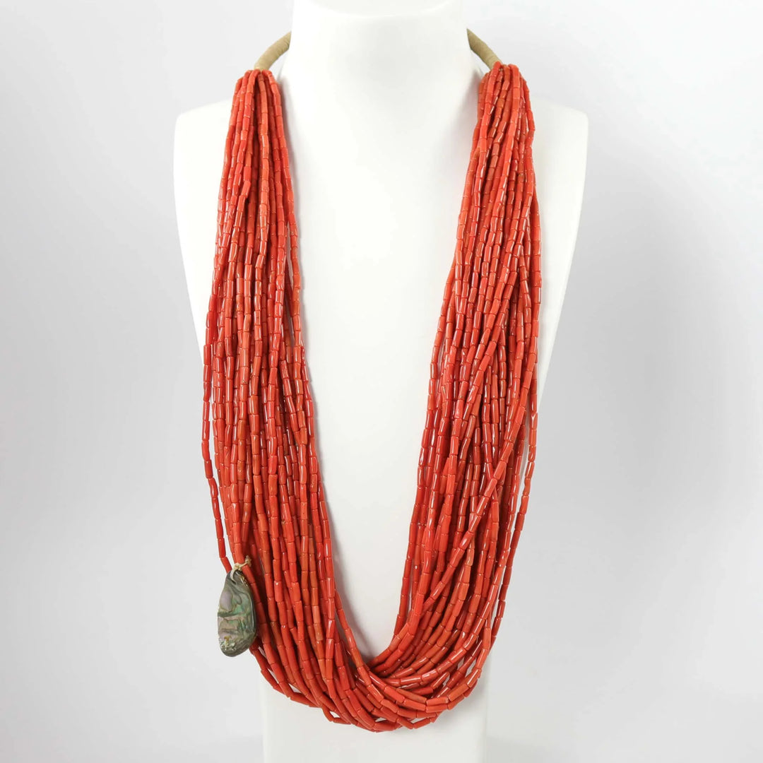 Multi-Strand Coral Necklace by Vintage Collection - Garland's