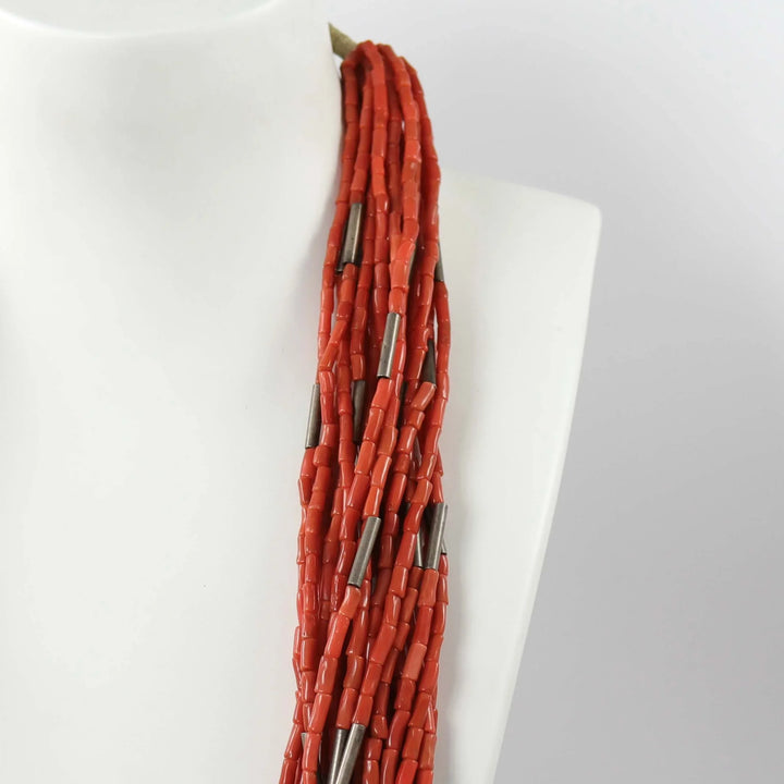 Multi-Strand Coral Necklace by Vintage Collection - Garland's