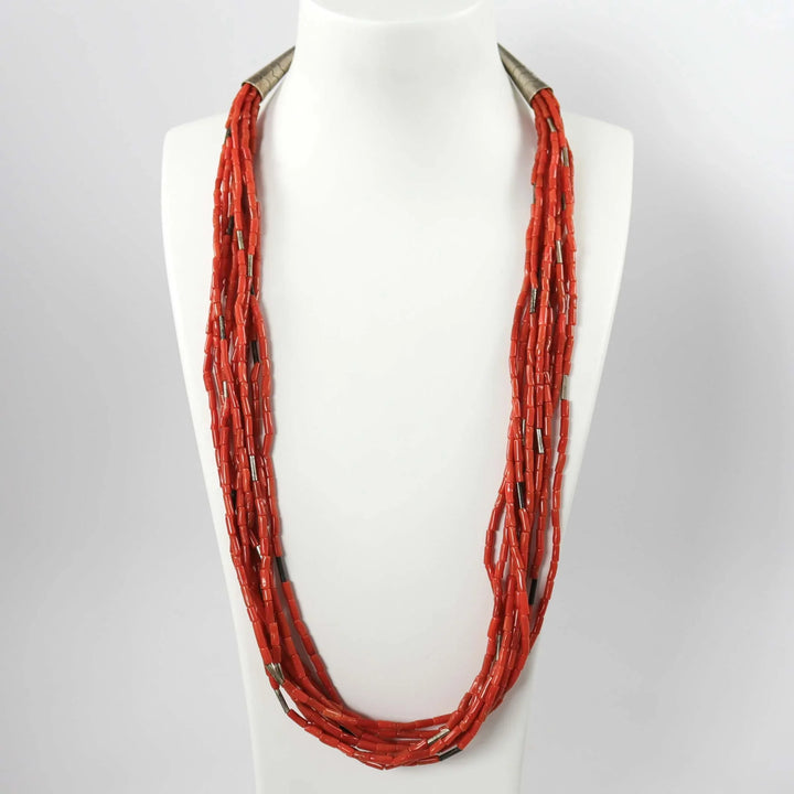 Multi-Strand Coral Necklace by Vintage Collection - Garland's