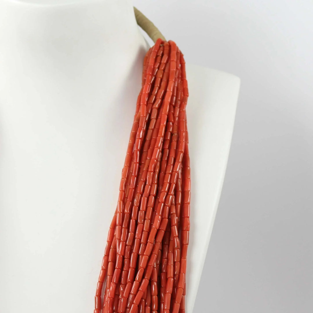 Multi-Strand Coral Necklace by Vintage Collection - Garland's