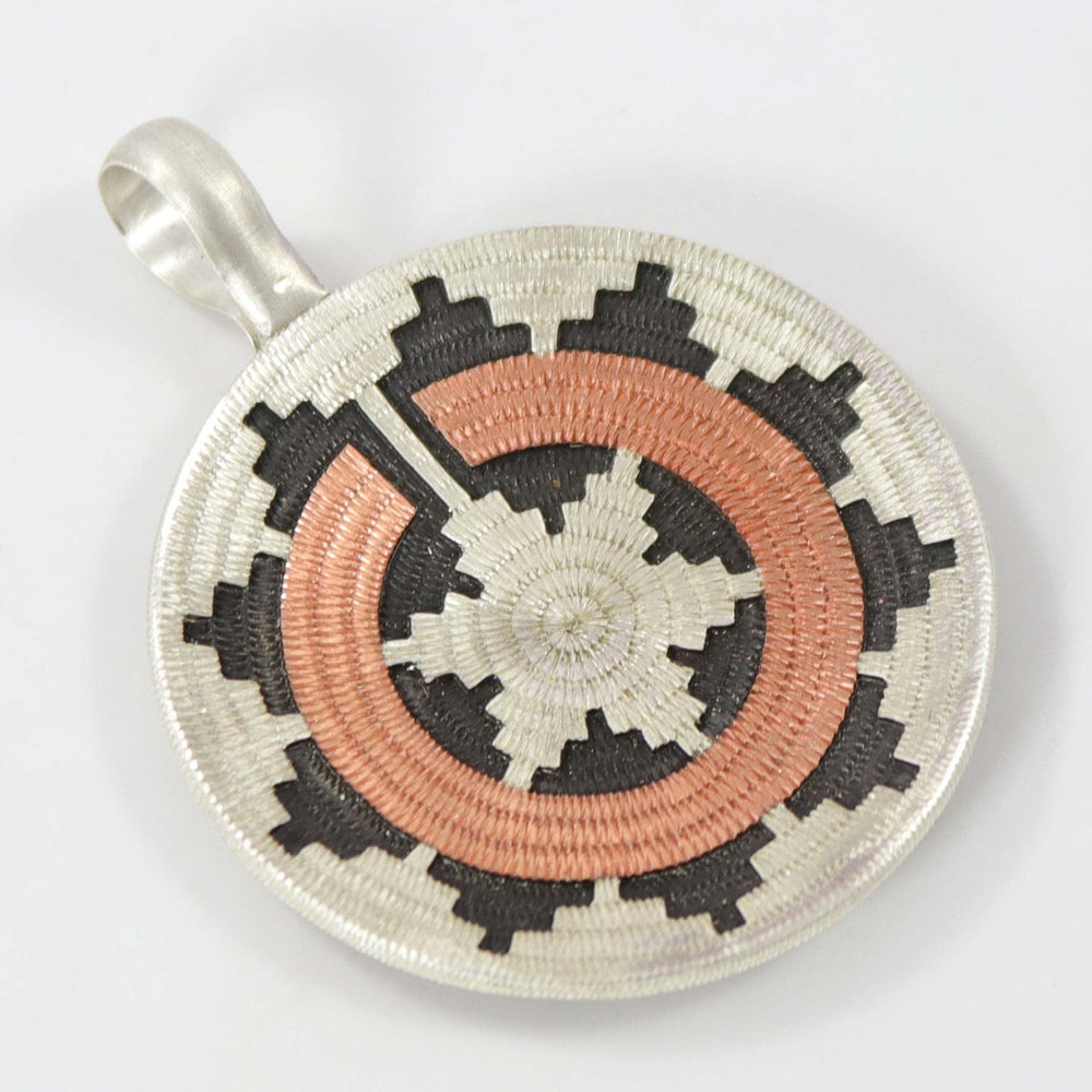 Navajo Basket Pendant by Roland Begay - Garland's