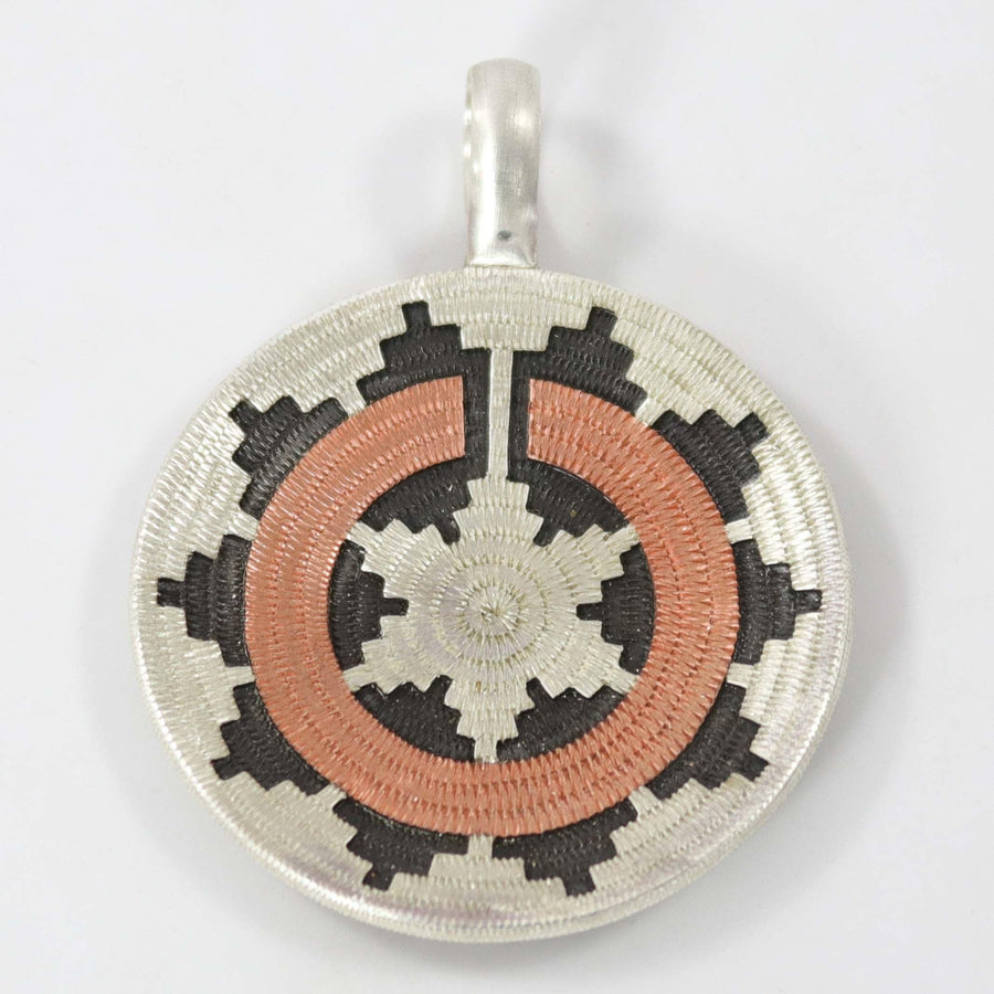 Navajo Basket Pendant by Roland Begay - Garland's