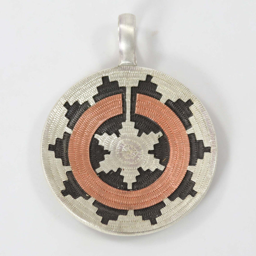 Navajo Basket Pendant by Roland Begay - Garland's