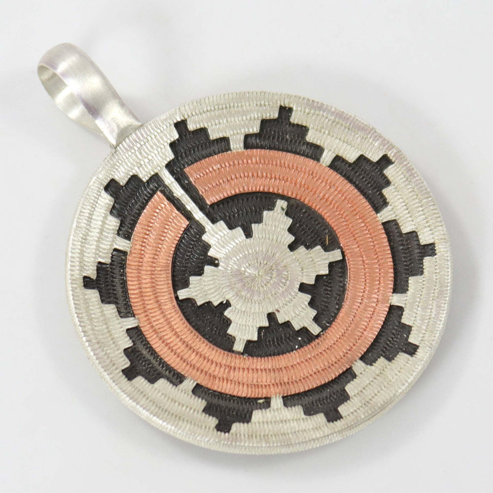 Navajo Basket Pendant by Roland Begay - Garland's