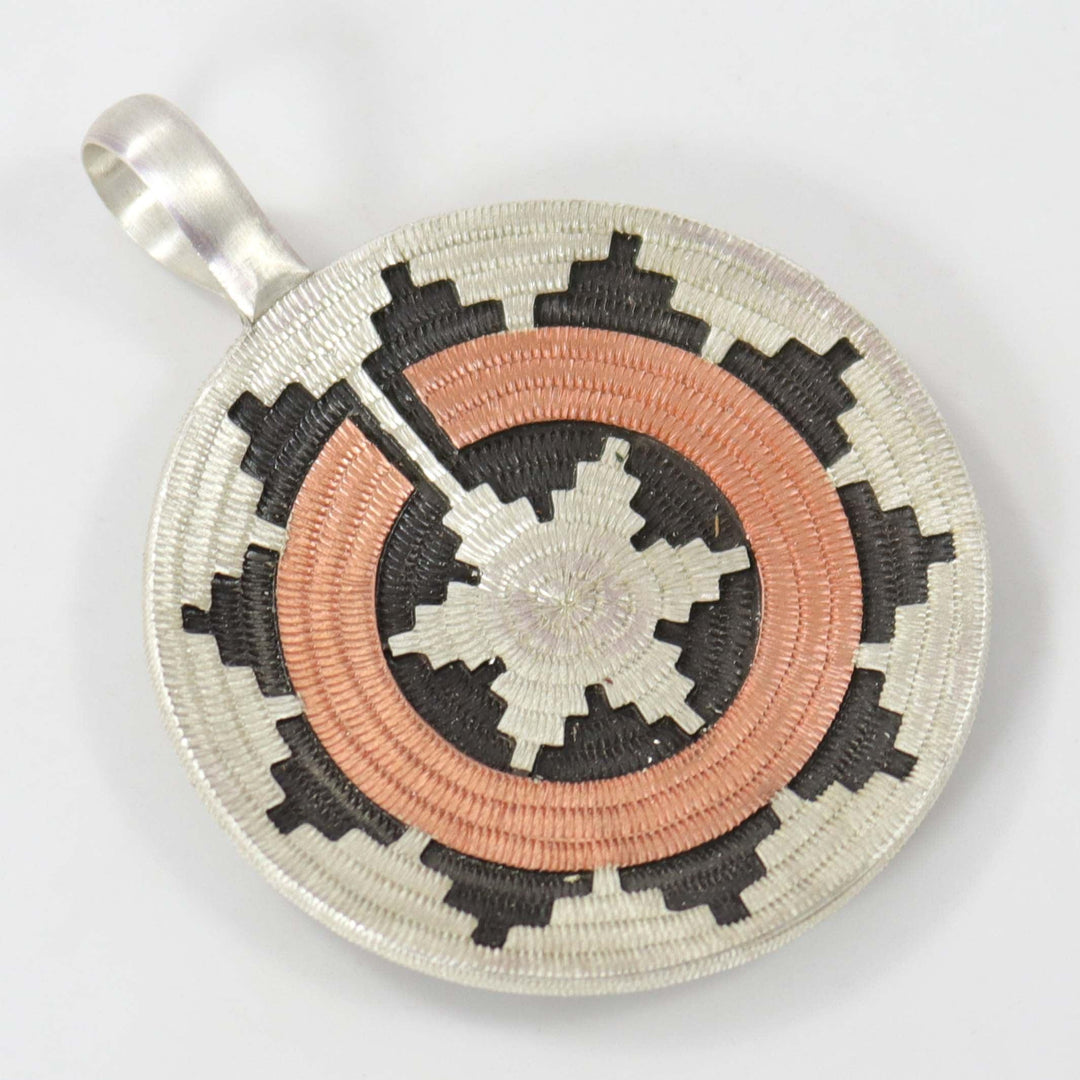 Navajo Basket Pendant by Roland Begay - Garland's