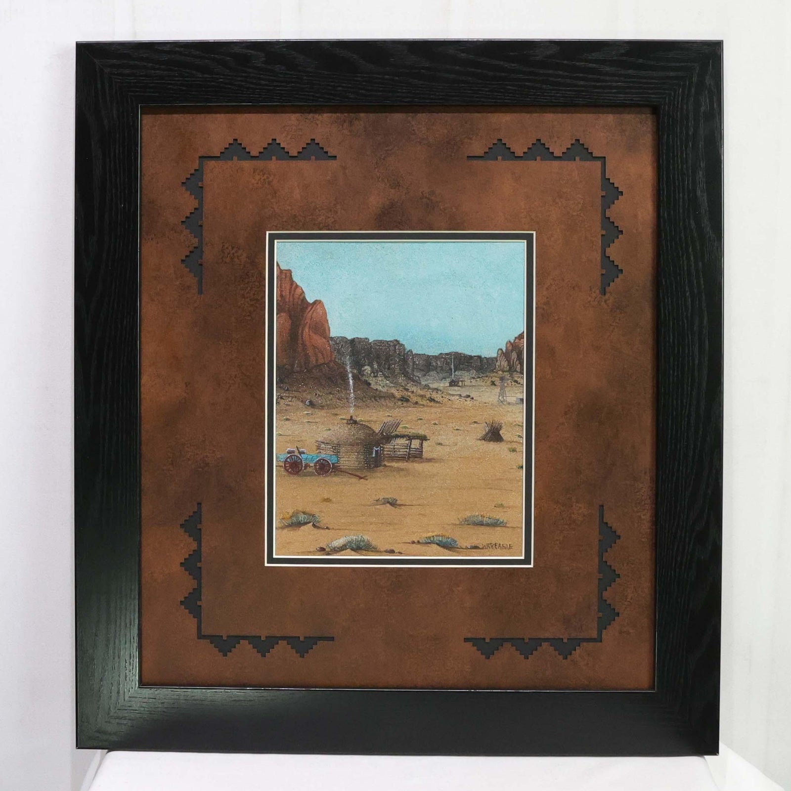 Navajo Landscape Sandpainting by Harvey Begay - Garland's