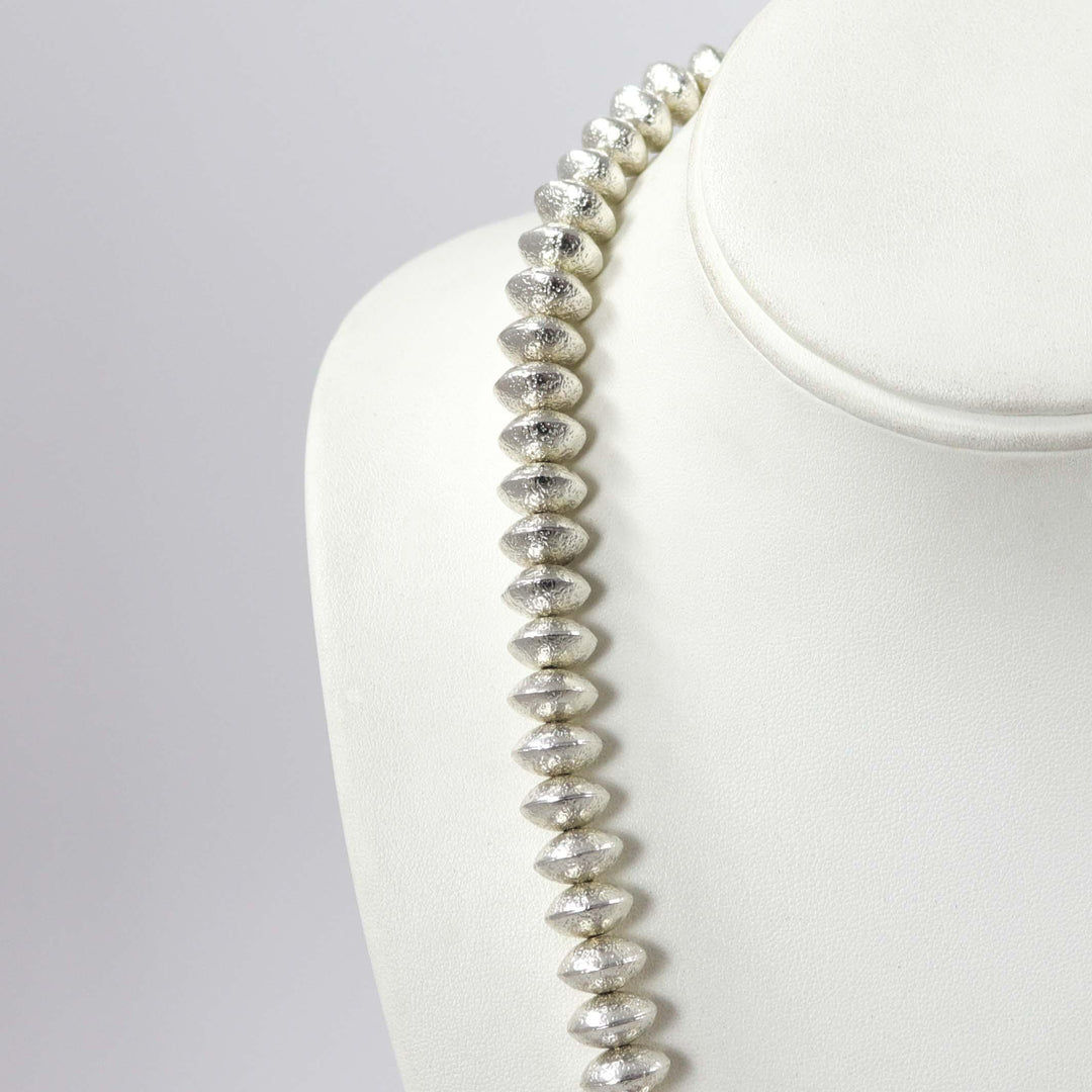 Navajo Pearl and Coral Necklace by Al Joe - Garland's