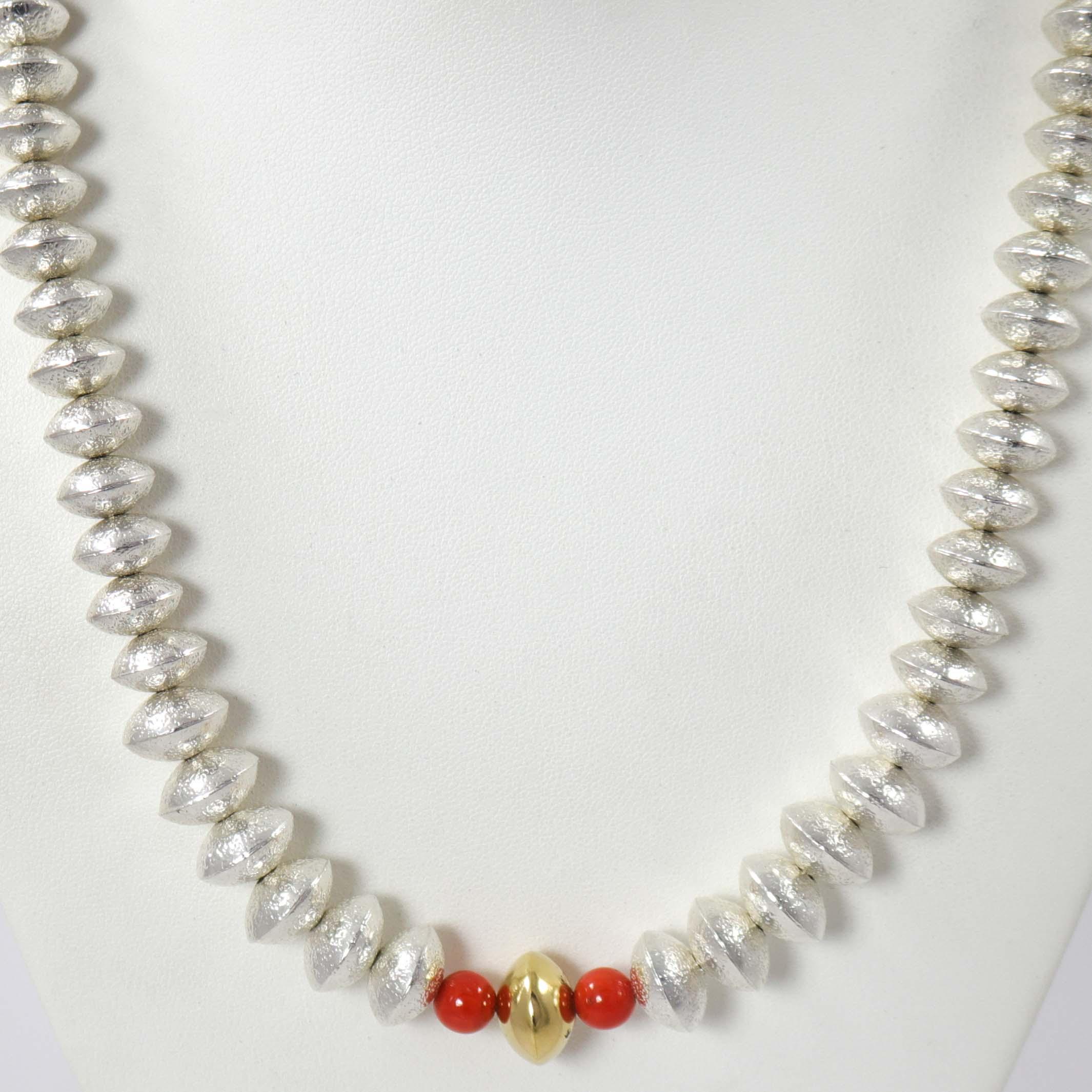 Navajo Pearl and Coral Necklace – Garland's