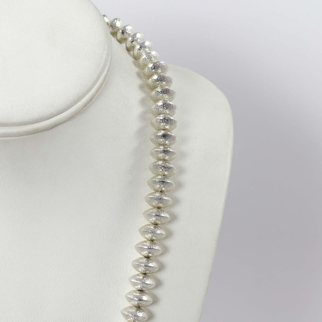 Navajo Pearl and Coral Necklace by Al Joe - Garland's