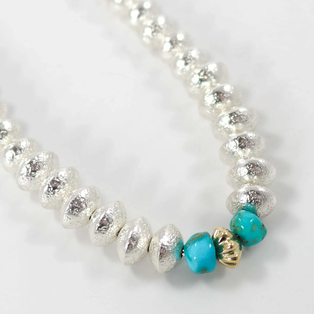 Navajo Pearl and Turquoise Necklace by Al Joe - Garland's
