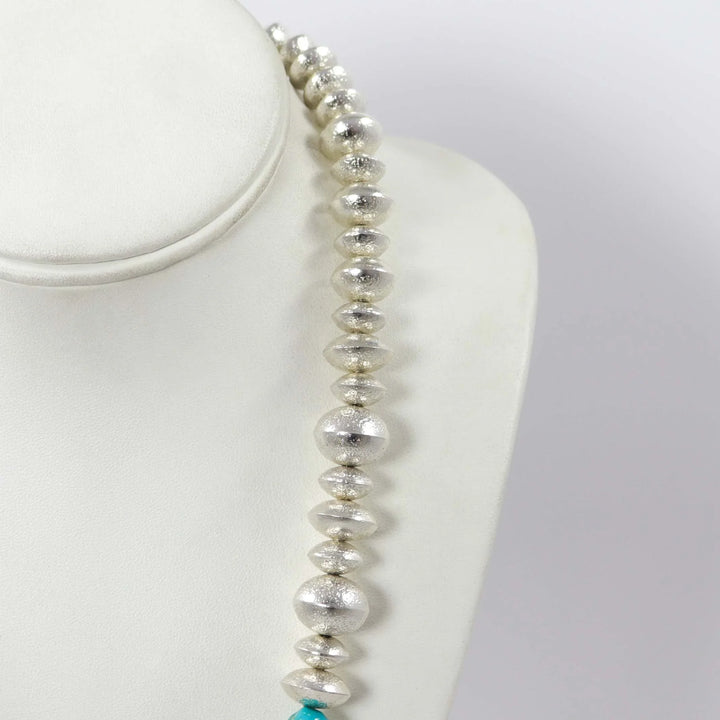 Navajo Pearl and Turquoise Necklace by Al Joe - Garland's