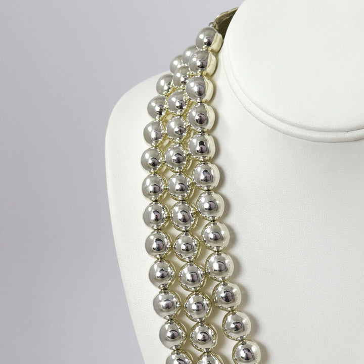 Navajo Pearl Waterfall Necklace by Debbie Silversmith - Garland's