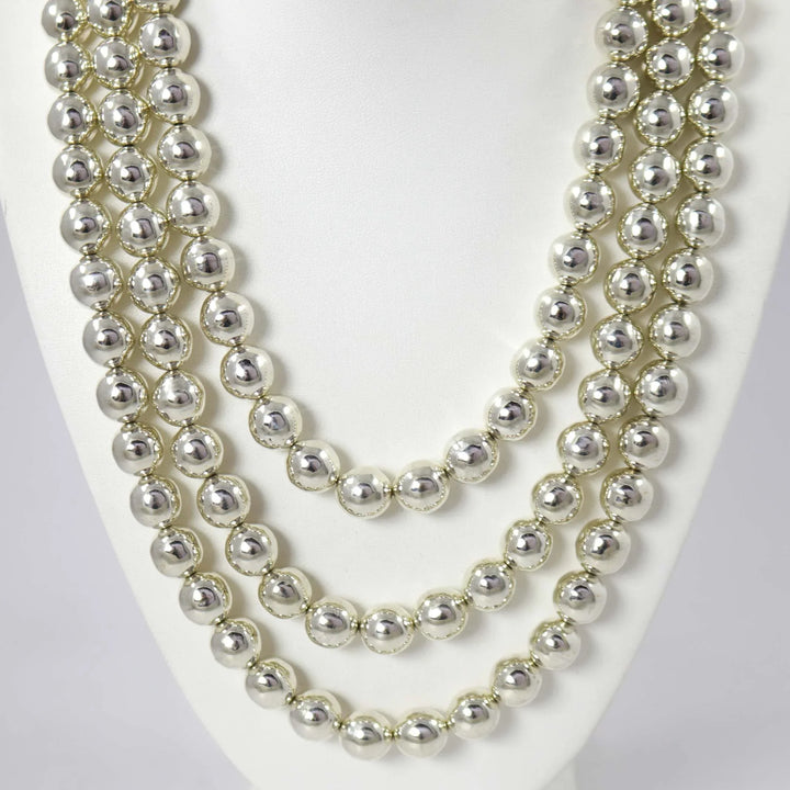 Navajo Pearl Waterfall Necklace by Debbie Silversmith - Garland's